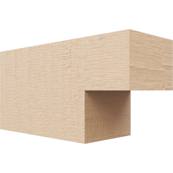 Ekena Millwork 6in. W x 8in. H x 16in. L Chapel Hill Woodgrain TimberThane Rafter Tail, Primed Tan RFTUR06X08X16CHPRCPR - main